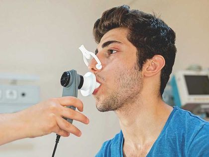 image Respirator medical clearance exam for workplace employees